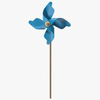 3D Pinwheel Blue model