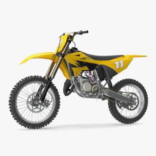 Motocross Motorcycle Rigged 2 3D model