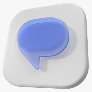 Google Messages Icon 2 3D