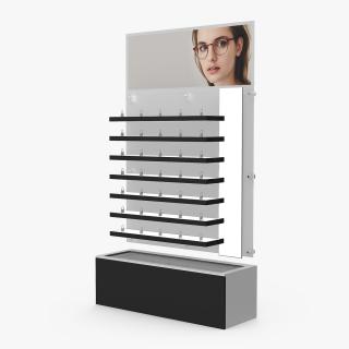 Black Glasses Display Stand Type 3D