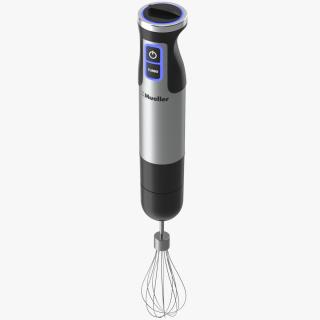 3D model Hand Blender Mueller with Egg Whisk