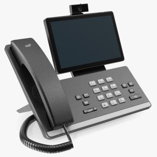 3D model Office Smart Video IP Phone Black 2