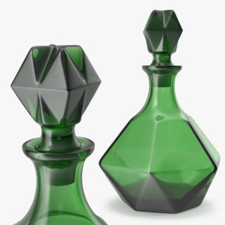 3D model Green Glass Decanter