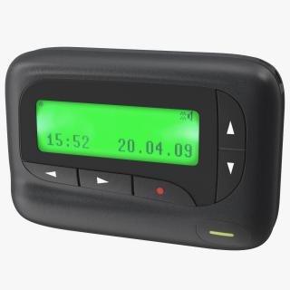 3D model Pager Screen On