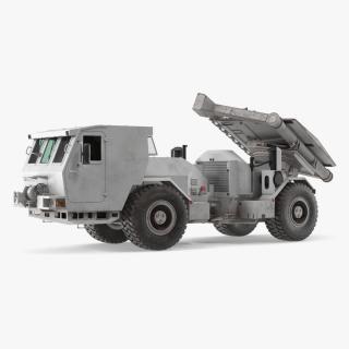 3D White Hydrema 910 Mine Clearing Vehicle Used Rigged