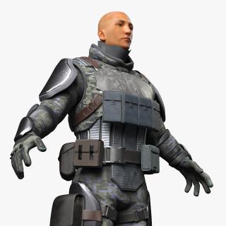 Future Soldier Fully Equipped 3D model