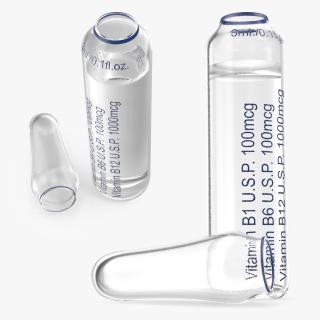 3D Vitamin B Complex 3ml Ampoule Opened