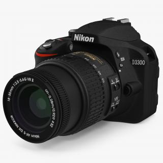 Photo Camera Nikon D3300 3D model