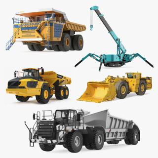 3D Heavy Construction Machinery Collection 3