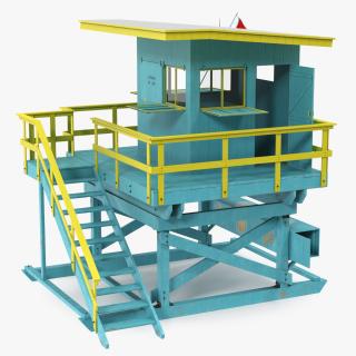 3D Beach Lifeguard House