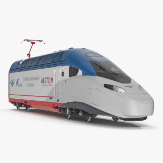 3D model Locomotive Train Amtrak Alstom Avelia Liberty