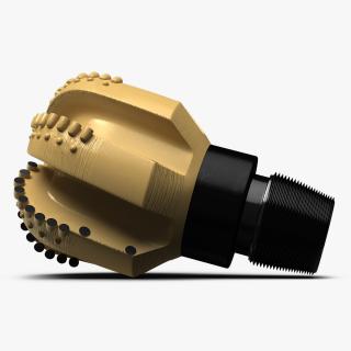 3D model Drilling Rig Bit PDC Gold