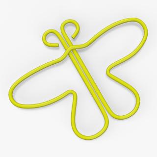 Butterfly Shaped Paper Clip 3D