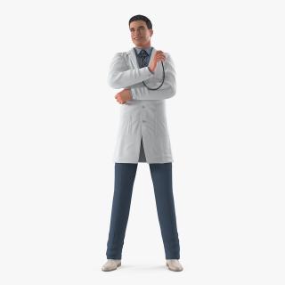 Smiling Male Doctor 3D model