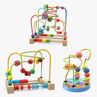 Wooden Maze Toys 3D Models Collection 3D