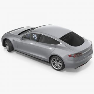 3D Tesla Model S 60 2017 Rigged model