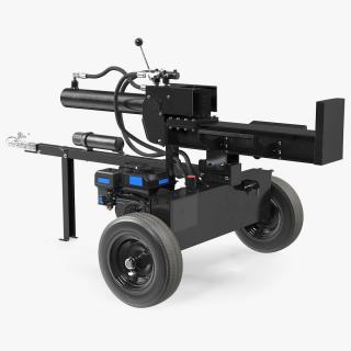 3D model Hydraulic Lumberjack Log Splitter Rigged