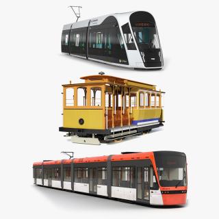 3D Trams Collection 2 model