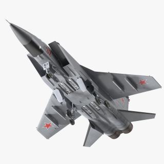 3D Mikoyan MiG-31 Supersonic Interceptor Aircraft