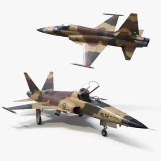 Iranian Aircraft HESA Saeqeh without Arm Rigged 3D