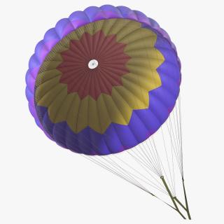 3D Round Color Parachute