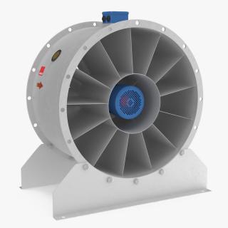 3D model Industrial Axial Fan