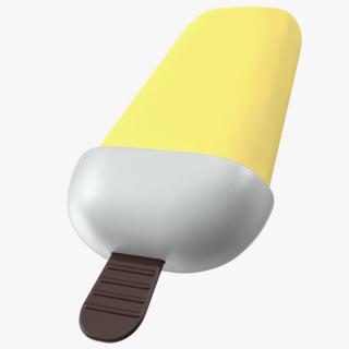 Homemade Popsicle Banana 3D model