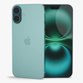 IPhone 16 Plus Teal 3D model