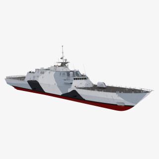 3D LCS-1 USS Freedom Littoral Combat Lead Ship model