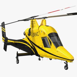 3D Kaman K Max Medium Lift Helicopter Rigged