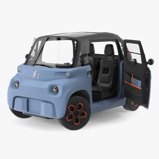 3D Electric Car Citroen Ami Rigged