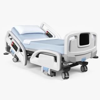 Smart Hospital Bed Off State Rigged for Maya 3D model