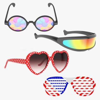 Party Sunglasses Collection 2 3D model