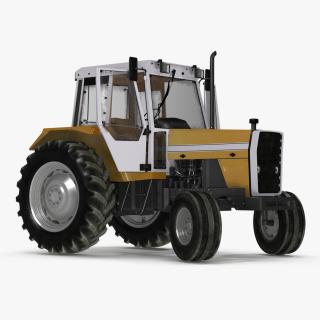 3D Farm Tractor Rigged for Maya model