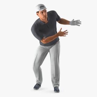 3D Golf Player Rigged model