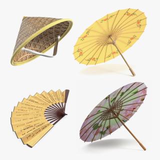 3D model Chinese Fashion Accessories Collection 3