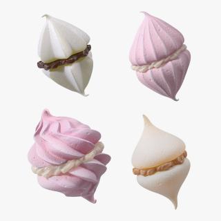 Meringue Cookies Collection 4 3D model