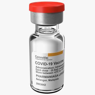 3D model Vaccine Covid19 CoronaVac