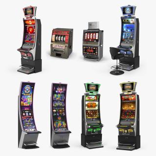 3D Casino Slot Machines 3D Models Collection 2 model