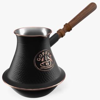 Black Turkish Coffee Pot 3D model