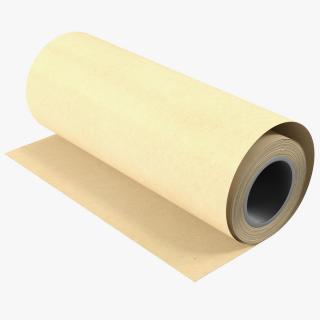 Eco Kraft Wrapping Paper Roll 3D model