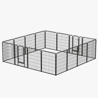 3D Square Playpen for Dogs model