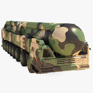 3D Dongfeng-41 ICBM Launch Vehicle