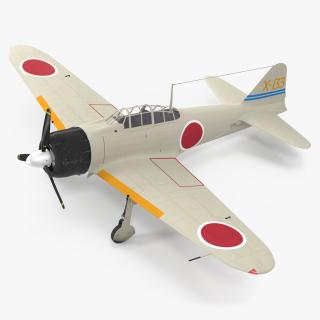 Mitsubishi A6M Zero Zeke 3D model