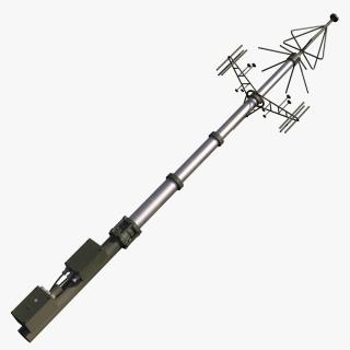 3D Telescopic Antenna Mast model