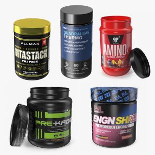 Workout Supplements Collection 2 3D