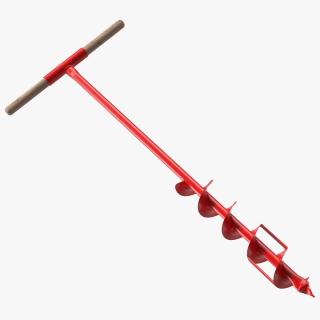 3D model Red Steel Hand Drill