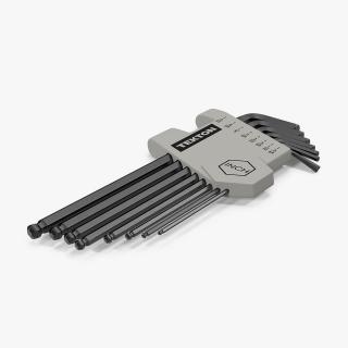 TEKTON Hex Key Long Arm Ball Wrenches 3D