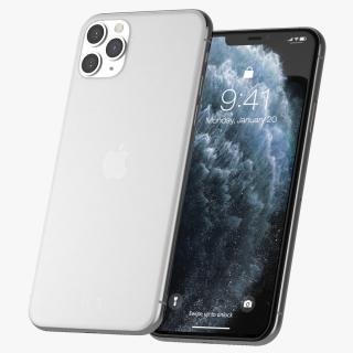 iPhone 11 Pro Max Silver 3D model