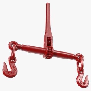 3D Ratchet Load Binder Red model